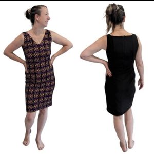 Vintage Joseph Ribkoff pastel multicolored mini sheath bodycon dress Size 6